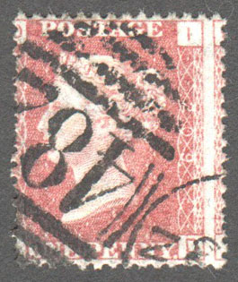Great Britain Scott 33 Used Plate 209 - ID - Click Image to Close